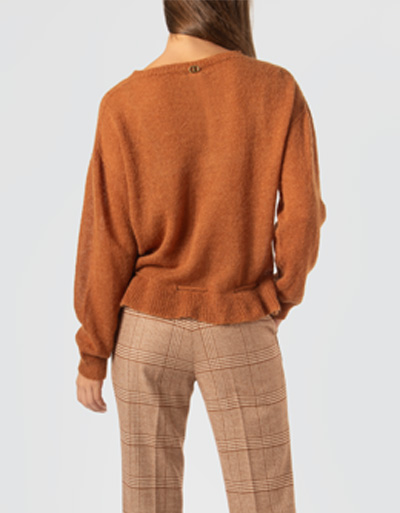 TWIN-SET Pullover In Mohair-Alpaka-Melange Mit Schösschen