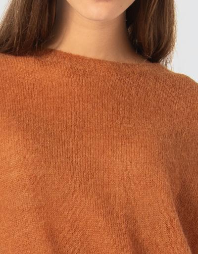 TWIN-SET Pullover In Mohair-Alpaka-Melange Mit Schösschen