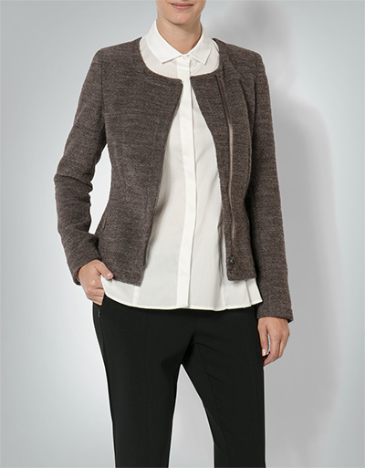 RENÉ LEZARD Blazer mit schrägem Reißverschluss