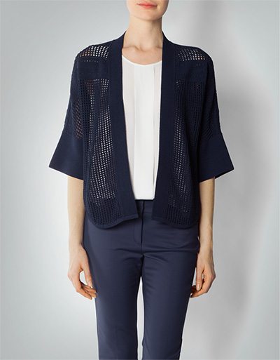 RENÉ LEZARD Cardigan mit Lochstrickmuster