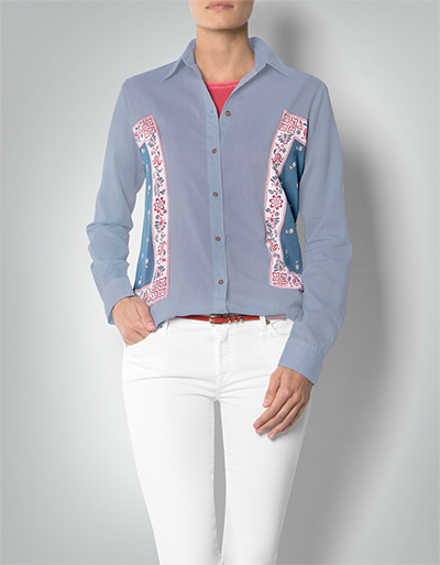 Replay Bluse mit Ethno-Muster