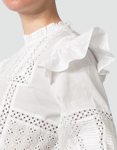 Replay Bluse Mit Lochstickerei