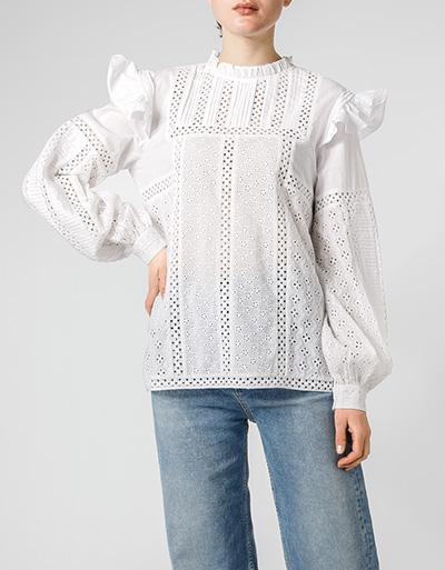 Replay Bluse mit Lochstickerei