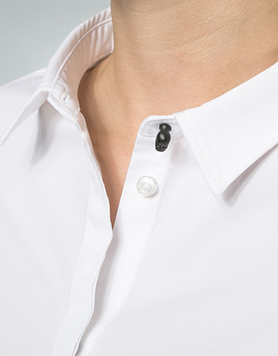 Replay Bluse Mit Totenkopf-Knopf