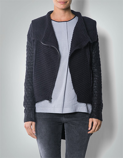 Replay Cardigan im Vokuhila-Look