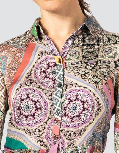 Replay Fließendes Hemdblusenkleid