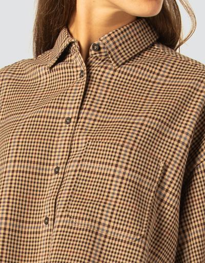 Replay Hemdbluse Im Modern-Glencheck