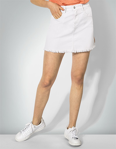 Replay Jeansrock mit Fransensaum