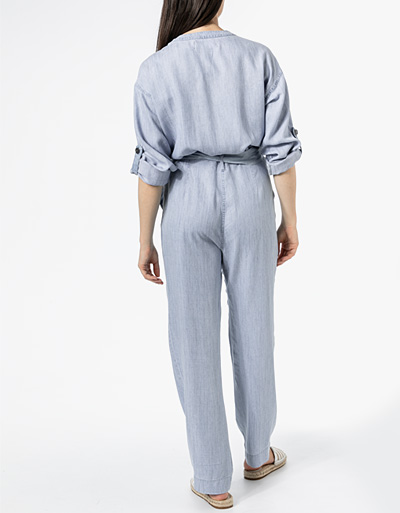 Replay Jumpsuit Mit Lyocell Und Leinen