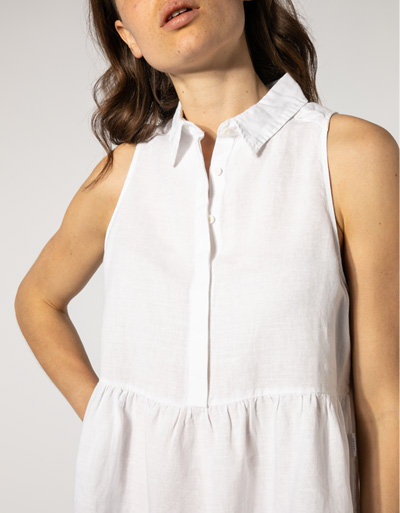 Replay Kleid Aus Reinem Leinen