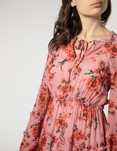 Replay Kleid Im Floralen Dessin