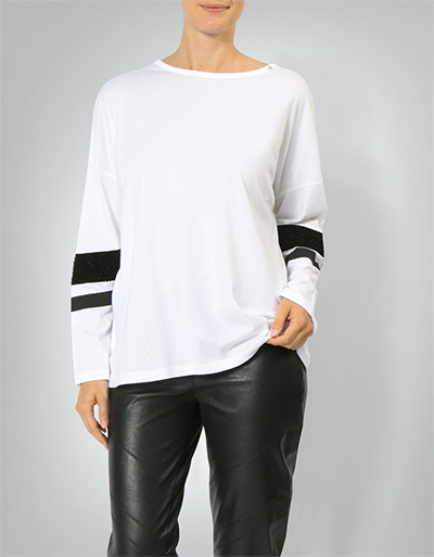 Replay Langarmshirt mit Label-Print