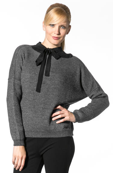 Replay Pullover Wollmischung dunkelgrau