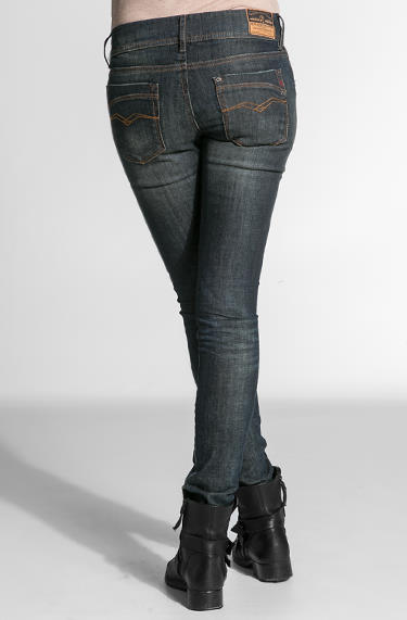 Replay Raky Baumwolle Dunkles Denim