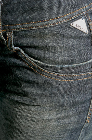 Replay Raky Baumwolle Dunkles Denim