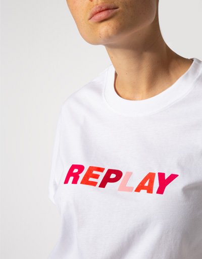 Replay T-Shirt Mit Logoprint