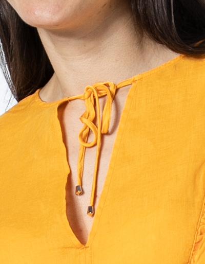 Replay Tunikabluse Aus Leinen