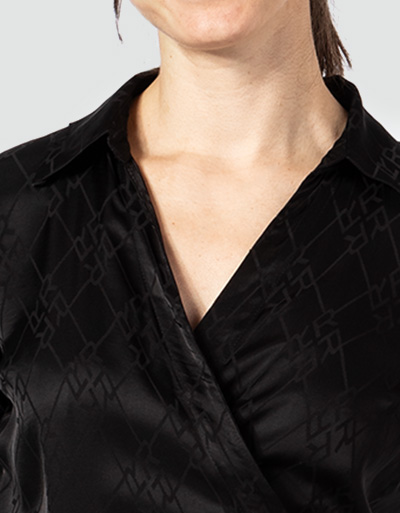 Replay Wickelkleid Im Glänzenden Look