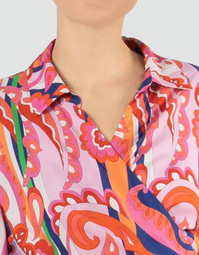 Replay Wickelkleid Mit Farbenpower Print