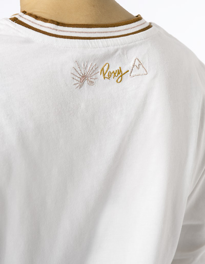 ROXY Longsleeve Mit Kontrastbündchen