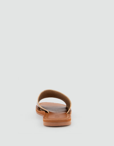 ROXY Pantoletten Im Metallic-Look