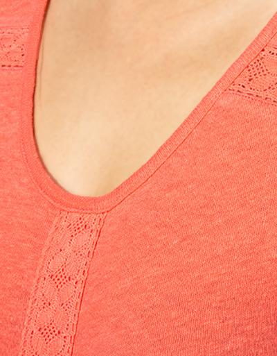 ROXY Top Mit Spitzeneinsätzen