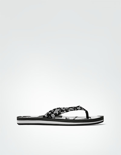 ROXY Zehensandale im Schwarz-Weiß-Look