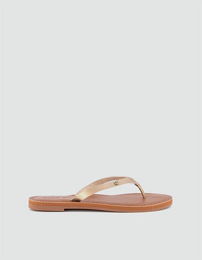 ROXY Zehensandalen in Metallic-Optik