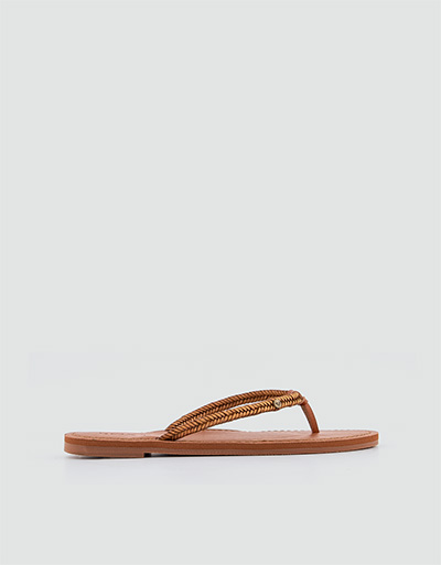ROXY Zehensandalen mit geflochtenem Riemen