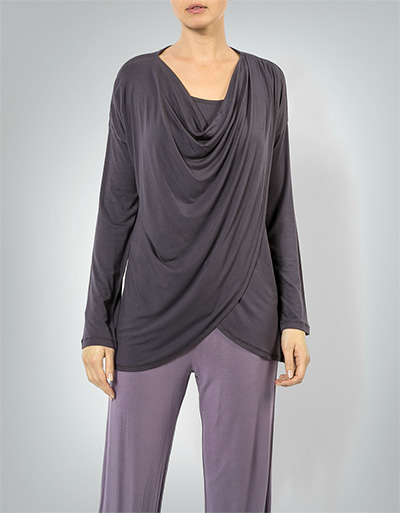 Schiesser Schlafshirt mit Wasserfallausschnitt