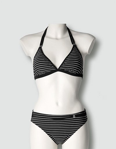 Schiesser Triangel-Bikini im Streifen-Look