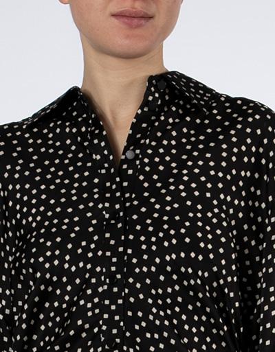 SECOND FEMALE Hemdblusenkleid Mit Geraffter Taille