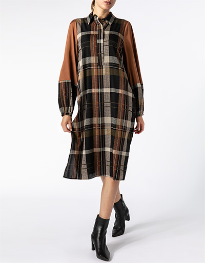 SECOND FEMALE Kleid aus Seide mit Stretch Anteil