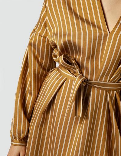 SECOND FEMALE Kleid Im Streifen-Dessin