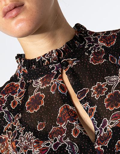 SECOND FEMALE Kleid In Fließender Kreppware