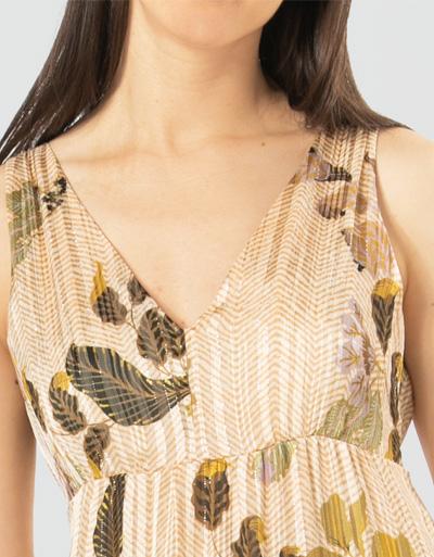 SECOND FEMALE Maxikleid Mit Metallic-Garn