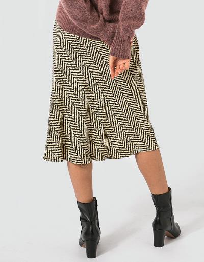 SECOND FEMALE Rock Im Allover-Dessin