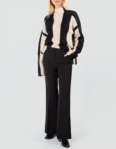 SECOND FEMALE Schlaghose mit Bügelfalte