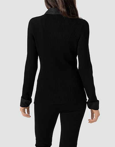 SECOND FEMALE Strickbluse Mit Kontrastdetails