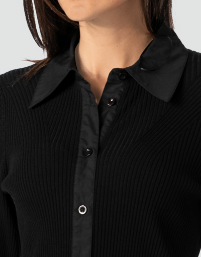 SECOND FEMALE Strickbluse Mit Kontrastdetails