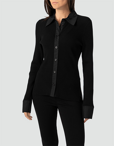 SECOND FEMALE Strickbluse mit Kontrastdetails