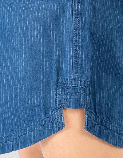 Barbour Shirtkleid In Denim-Optik Mit Feinen Streifen