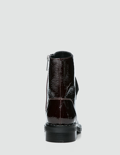 STEFFEN SCHRAUT Lack-Boots Mit Nietenbesatz