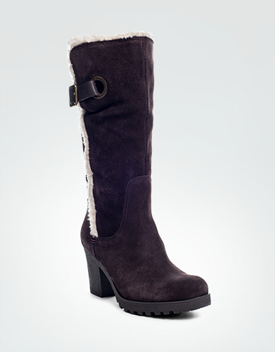 Tommy Hilfiger Stiefel Veloursleder Gefüttert Dunkelbraun