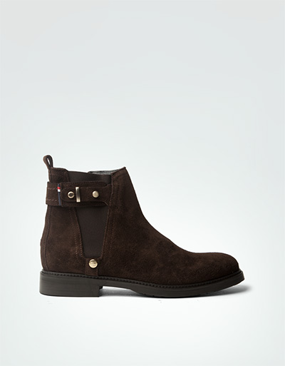 Tommy Hilfiger Stiefeletten mit Stretch-Einsatz und Zierriemen