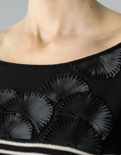 Laurèl Strickkleid Mit Deko-Details Im Brustbereich