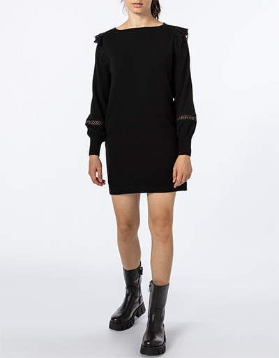 TWIN-SET Strickkleid mit gehäkelten Rüschen-Details