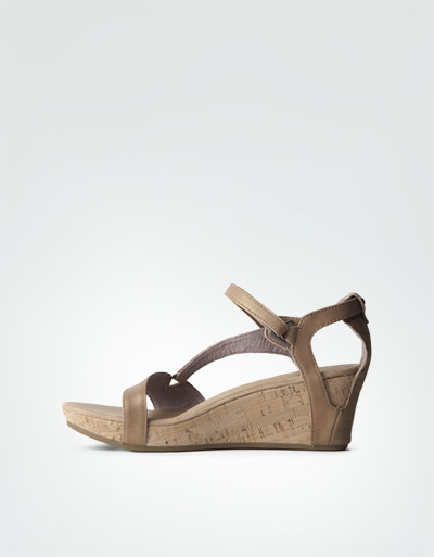 Teva Wedges Im Metallic Look