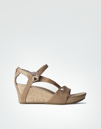 Teva Wedges im Metallic Look
