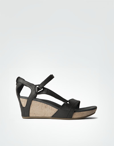 Teva Wedges im Metallic Look